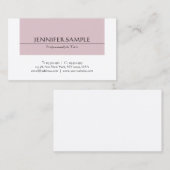 トレンディーエレガントお洒落デザインプモダンライナラグジュアリー 名刺 (正面/裏面)