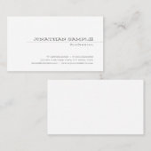 トレンディーエレガントお洒落デザインプレーンモダンキュート 名刺 (正面/裏面)