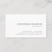 トレンディーエレガントお洒落デザインプレーンモダンキュート 名刺 (正面)