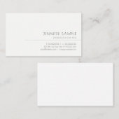 トレンディーエレガントお洒落プロフェッショナルプモダンライントップ 名刺 (正面/裏面)