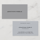 トレンディーエレガントお洒落モダンテンプレートプロフェッショナル 名刺 (正面/裏面)