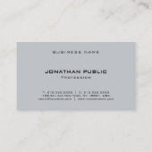 トレンディーエレガントお洒落モダンテンプレートプロフェッショナル 名刺 (裏面)