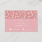 トレンディーエレガントと | はっきりしたスタイリッシュフローラ 名刺 (裏面)