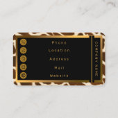 トレンディーエレガントカウレフェイクザーコレクション 名刺 (裏面)