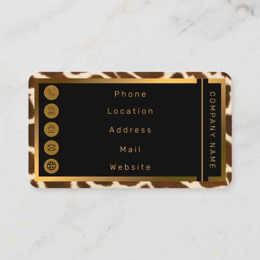 トレンディーエレガントカウレフェイクザーコレクション 名刺 (裏面)