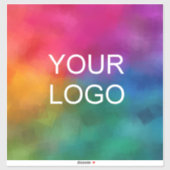 トレンディーエレガントカスタム会社ロゴXLテンプレート シール (シート)