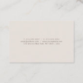 トレンディーエレガントカラークリエイティブテンプレートモダントップ 名刺 (裏面)