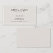 トレンディーエレガントカラークリーンデザインプロフェッショナル 名刺 (正面/裏面)