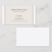 トレンディーエレガントカラーズミニマルプロフェッショナル 名刺 (正面/裏面)