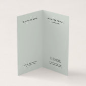 トレンディーエレガントカラーズモノグラムモダンテンプレート 名刺 (内部)