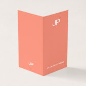 トレンディーエレガントカラーズモノグラムモダンテンプレート 名刺 (外部)