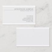 トレンディーエレガントカラーモダンシッククリーンデザイン 名刺 (正面/裏面)