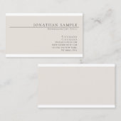 トレンディーエレガントカラーモダンシックシンプルプレーン 名刺 (正面/裏面)