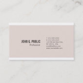トレンディーエレガントカラーモダンシンプルシックプレーン 名刺 (正面)