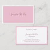 トレンディーエレガントクラシックバラカラーモダンデザイン 名刺 (正面/裏面)