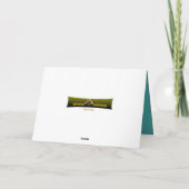 トレンディーエレガントクリスマスホリデー結婚ズピーコック シーズンカード (裏面)