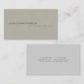 トレンディーエレガントクリーンプロフェッショナルテンプレート モダン 名刺 (正面/裏面)