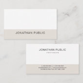 トレンディーエレガントグラフお洒落ィックデザインプレーンモダン 名刺 (正面/裏面)