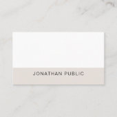 トレンディーエレガントグラフお洒落ィックデザインプレーンモダン 名刺 (正面)