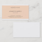 トレンディーエレガントグラフ頭が切れるィックデザインモダンプレーン 名刺 (正面/裏面)