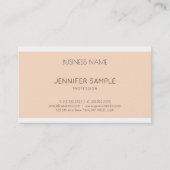 トレンディーエレガントグラフ頭が切れるィックデザインモダンプレーン 名刺 (正面)