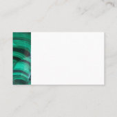 トレンディーエレガントグリーンマラカイト結晶石 名刺 (裏面)