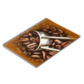 トレンディーエレガントコーヒー豆モダンデザインクール ノートブック (左側)