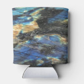 トレンディーエレガントシックラブラドーライトクリスタルストーン 缶クーラー (裏面)