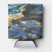 トレンディーエレガントシックラブラドーライトクリスタルストーン 缶クーラー (正面)