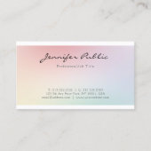 トレンディーエレガントシモダンックデザインプロフェッショナル 名刺 (正面)