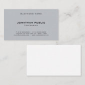 トレンディーエレガントシンプルテンプレートプロフェッショナルモダン 名刺 (正面/裏面)