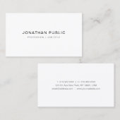 トレンディーエレガントシンプルプロフェッショナルテンプレート 名刺 (正面/裏面)
