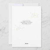 トレンディーエレガントスクリプトHappy New Year One Photo シーズンカード (裏面)