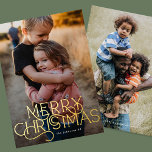 トレンディーエレガントタイポグラフィメリークリスマスフォト 箔シーズンカード<br><div class="desc">***エレガント&Photo CHRILE CHRISTMAS Holiday Card***このデザインテンプレートは、お客様が自由に移動したい場合に完全にカスタマイズ可能でモダンす。デザインに大きな変更を加える必要があります。 *デザインやデザインが必要な場合はの質問を含む必要があります。</div>