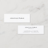 トレンディーエレガントデザインモダンシンプルプレーン スキニー名刺 (正面/裏面)