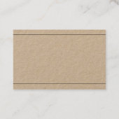 トレンディーエレガントデザインモダンミニマリストプレインラックス 名刺 (裏面)