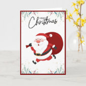 トレンディーエレガントノンフォトクリスマスツリー折り畳み カード (黄色い花)