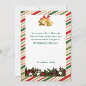 トレンディーエレガントノンフォトメリークリスマス シーズンカード (正面)