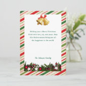 トレンディーエレガントノンフォトメリークリスマス シーズンカード (スタンド正面)