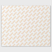 トレンディーエレガントバモダンレンタインラブハート ラッピングペーパー (フラット)