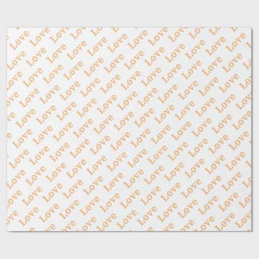 トレンディーエレガントバモダンレンタインラブハート ラッピングペーパー (フラット)