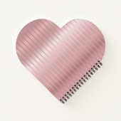 トレンディーエレガントバラ金ゴールドテンプレートモノグラムモダン ノートブック (裏面)