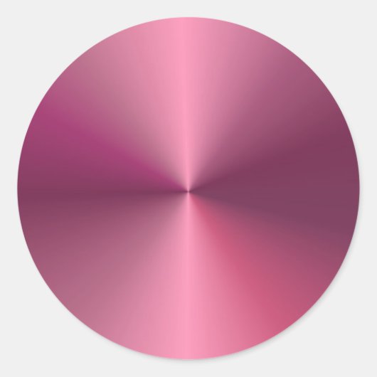 トレンディーエレガントピンクパープルカラー空白のテンプレート ラウンドシール (正面)