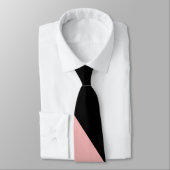 トレンディーエレガントピンクブラックシック ネクタイ (タイ)