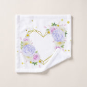 トレンディーエレガントフローラ バスタオルセット (ウォッシュタオル)