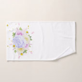 トレンディーエレガントフローラ バスタオルセット (ハンドタオル)