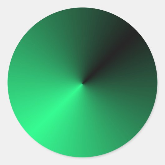トレンディーエレガントブラックグリーンカラー空白のテンプレート ラウンドシール (正面)