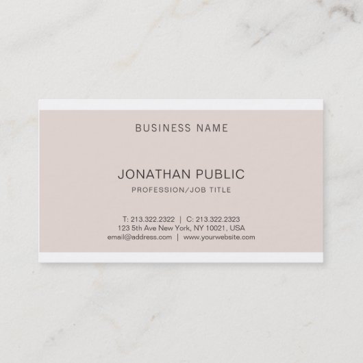 トレンディーエレガントプカッコいいライプロフェッショナル 名刺 (裏面)