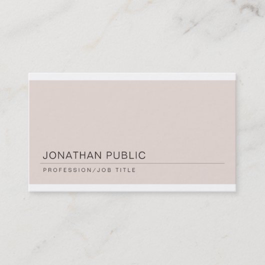 トレンディーエレガントプカッコいいライプロフェッショナル 名刺 (正面)