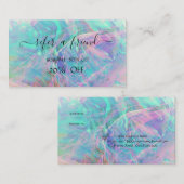 トレンディーエレガントプロフェッショナルオパール虹色 紹介カード (正面/裏面)